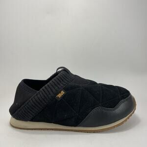 Teva ReEMBER Quilted Moc Sneaker Womens Size 7 Black Comfort Shoes Camp Shoes